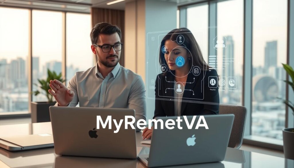AI and human collaboration in virtual admin services