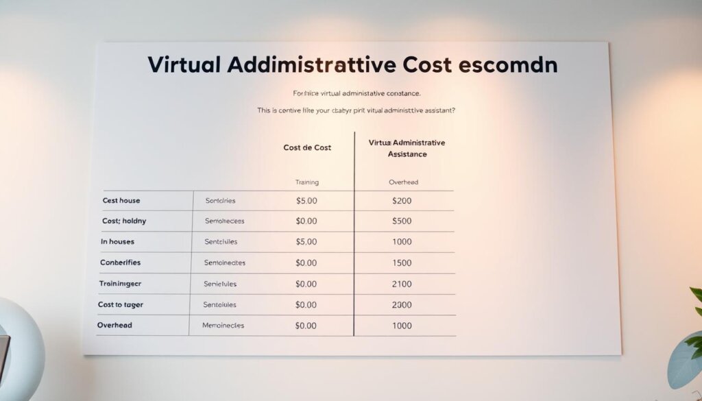 virtual administrative cost comparison chart