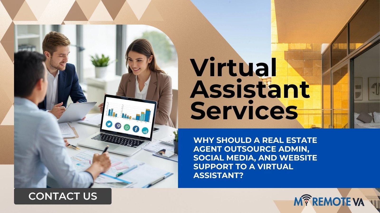 Why Should a Real Estate Agent Outsource Admin, Social Media, and Website Support to a Virtual Assistant?