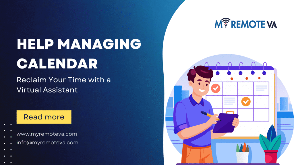 Help Managing Calendar Reclaim Your Time with a Virtual Assistant