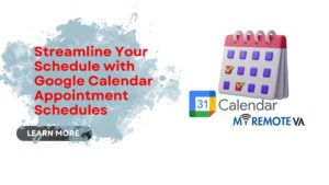 Streamline Your Schedule with Google Calendar Appointment Schedules